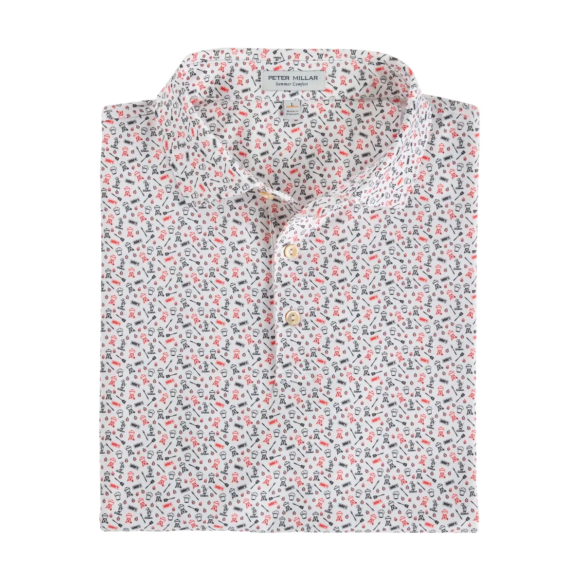 Weber x Peter Millar Polo - Red