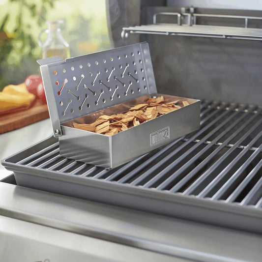 Smoker Box - Weber Q 200/2000 & larger gas grills