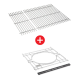 WEBER CRAFTED Stainless Steel Cooking Grates & Frame Kit – SPIRIT 300 series, SEARWOOD 600, & SMOKEFIRE EX4